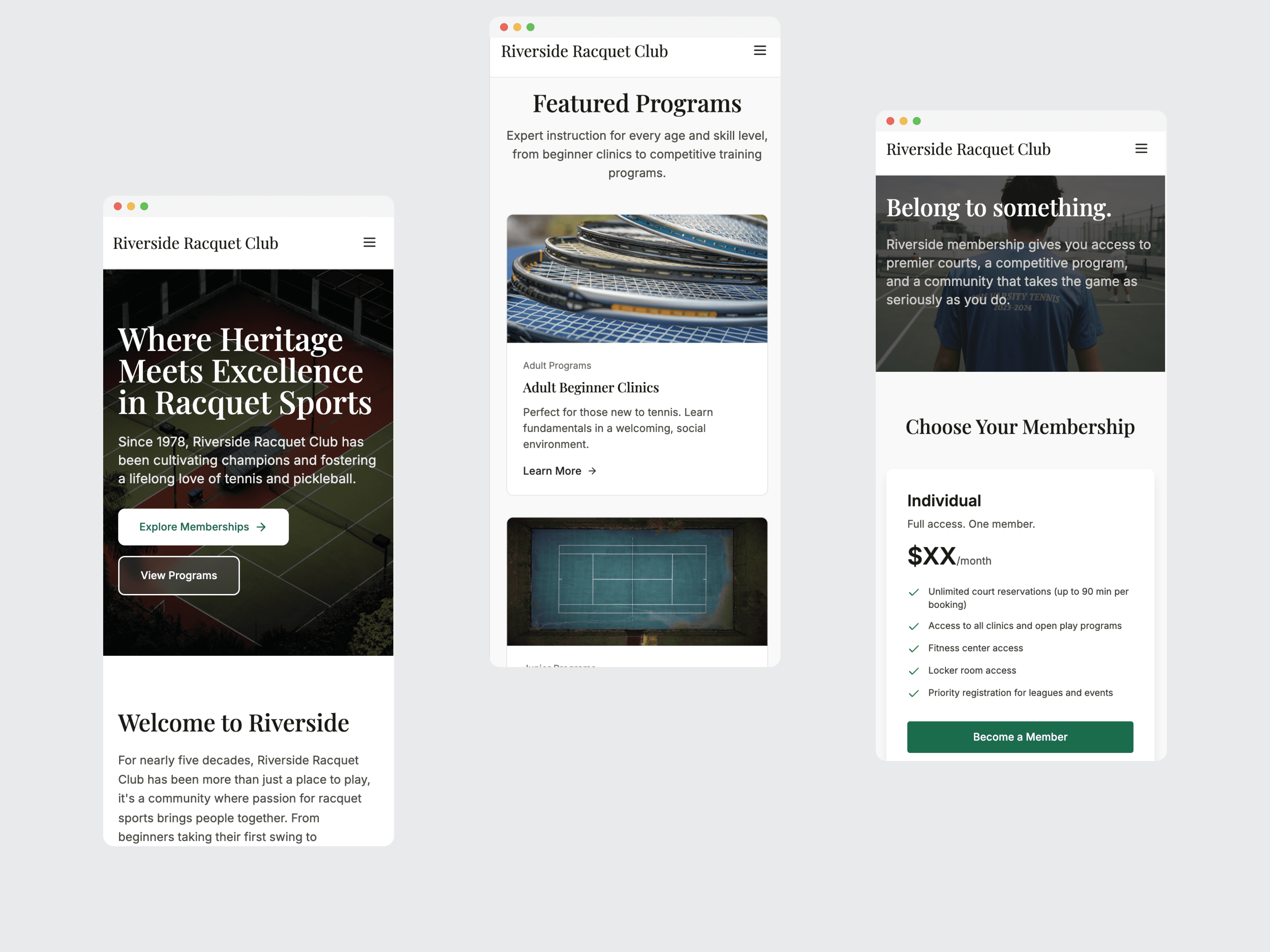 Riverside Racquet Club Theme gallery image 4