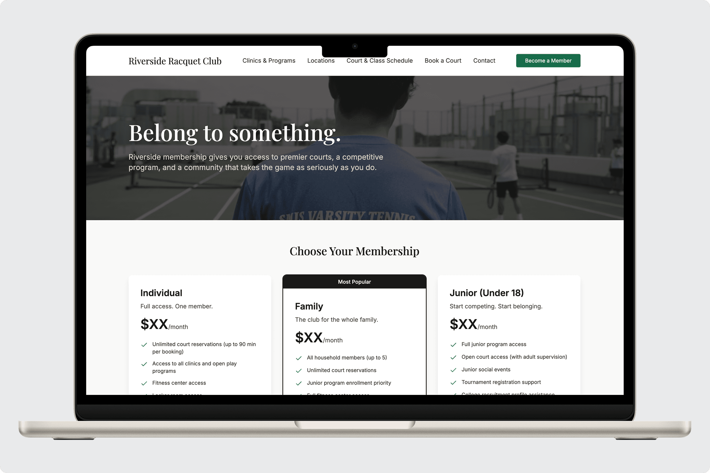 Riverside Racquet Club Theme gallery image 6