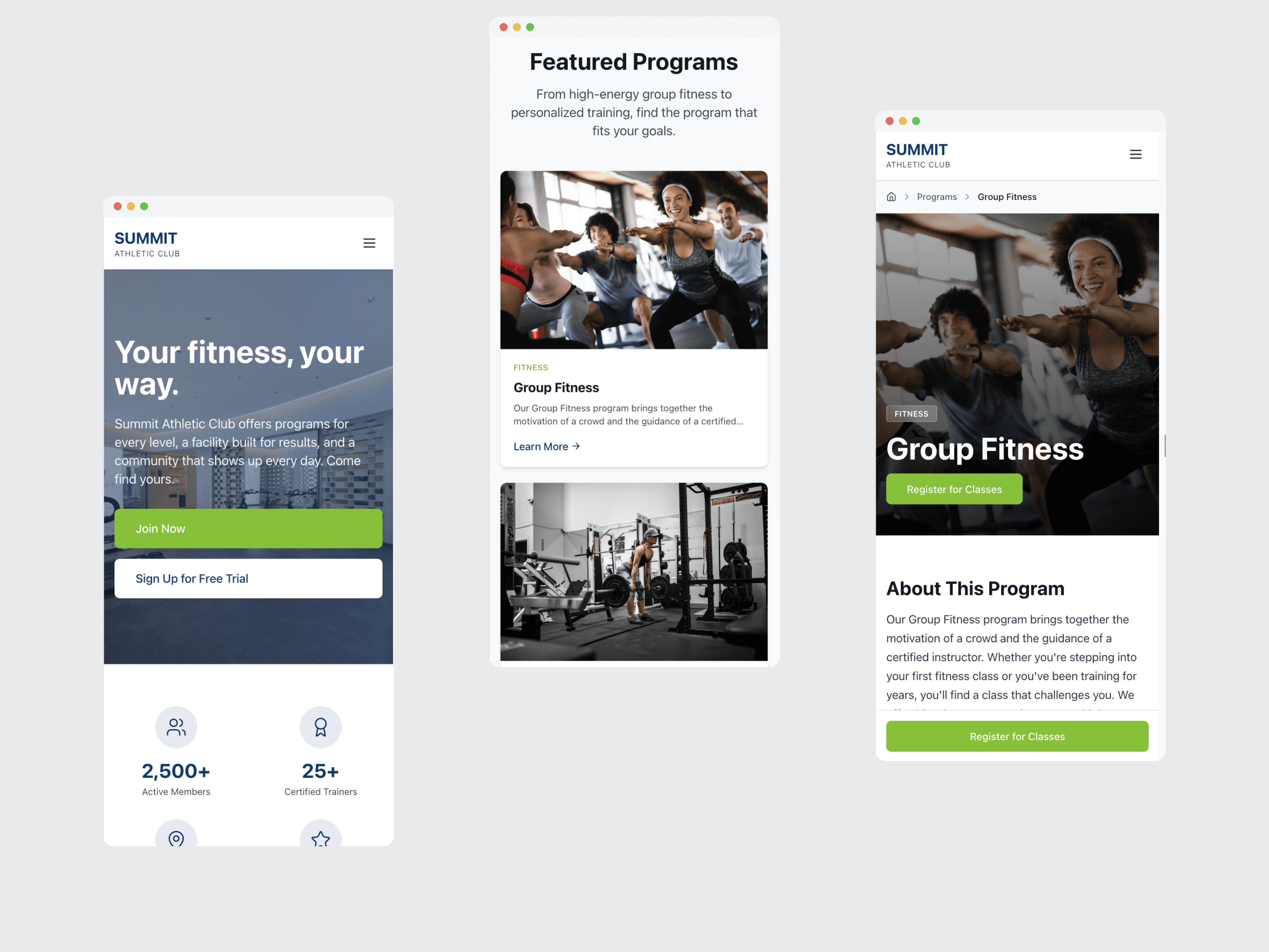 Summit Athletic Club Theme gallery image 4