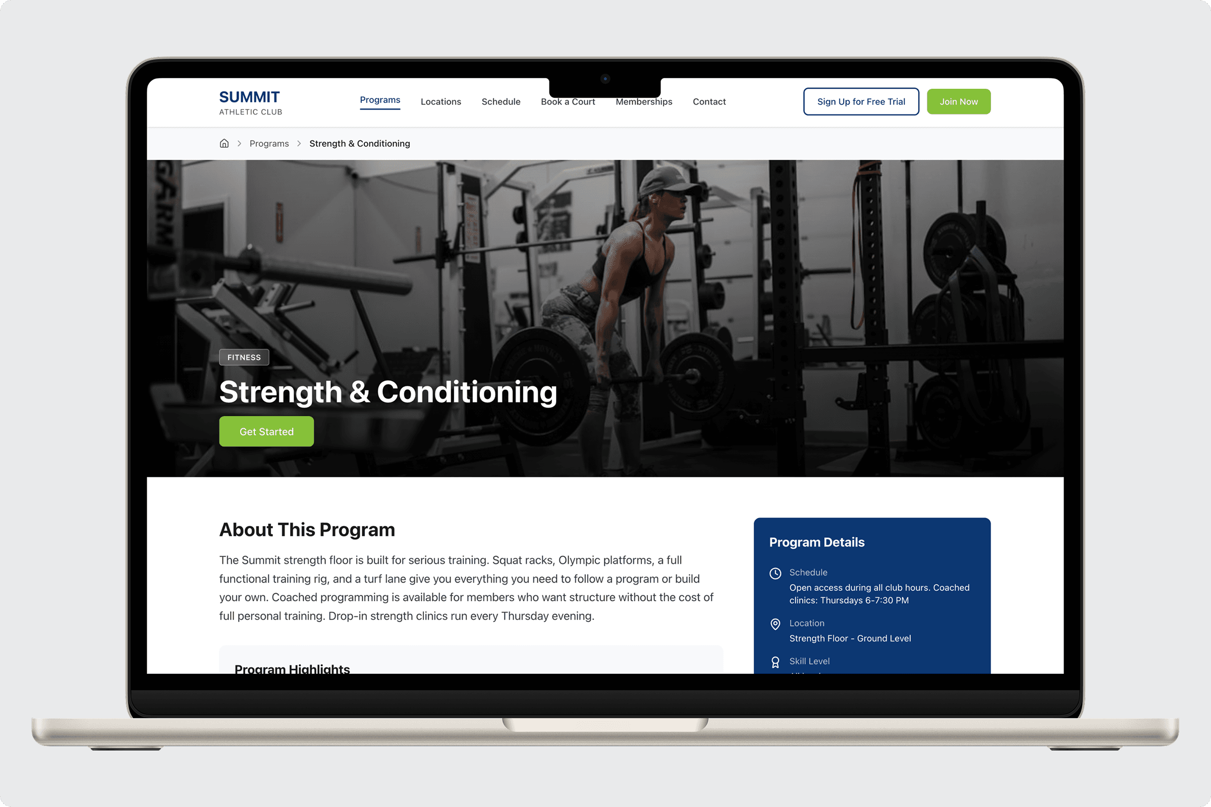 Summit Athletic Club Theme gallery image 3